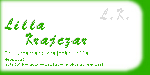 lilla krajczar business card